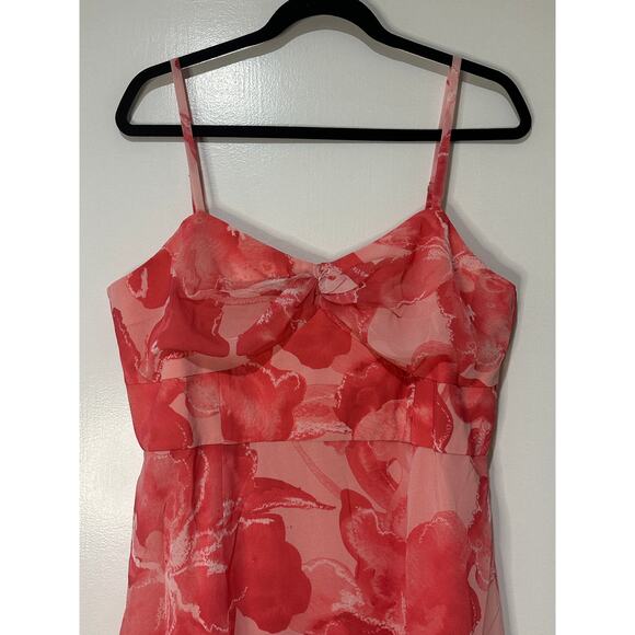 Hutch Kennedi Ruffle Tiered Maxi Dress Pink Floral Print Size 14 NWT Flowy Skirt - Picture 3 of 15